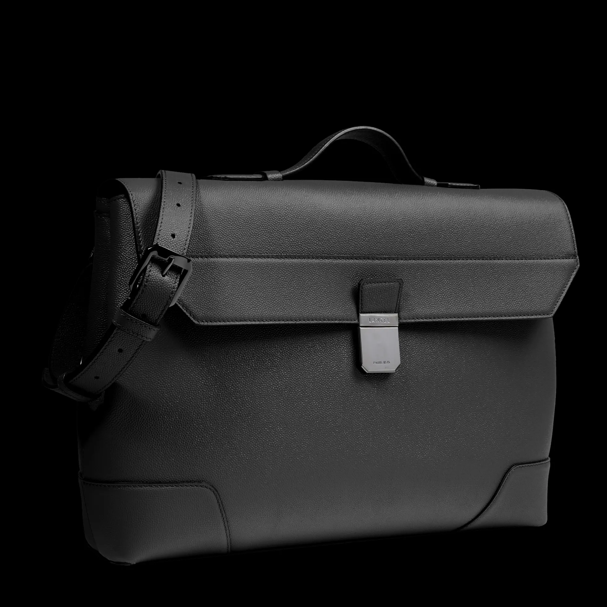BRIEFCASE SLIM A RABAT ET FERMOIR