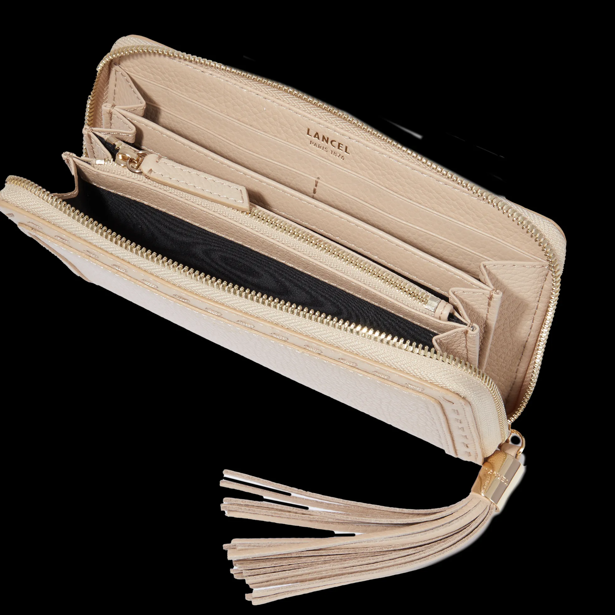Portefeuille long zippé