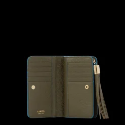 Portefeuille rectangulaire compact zippé