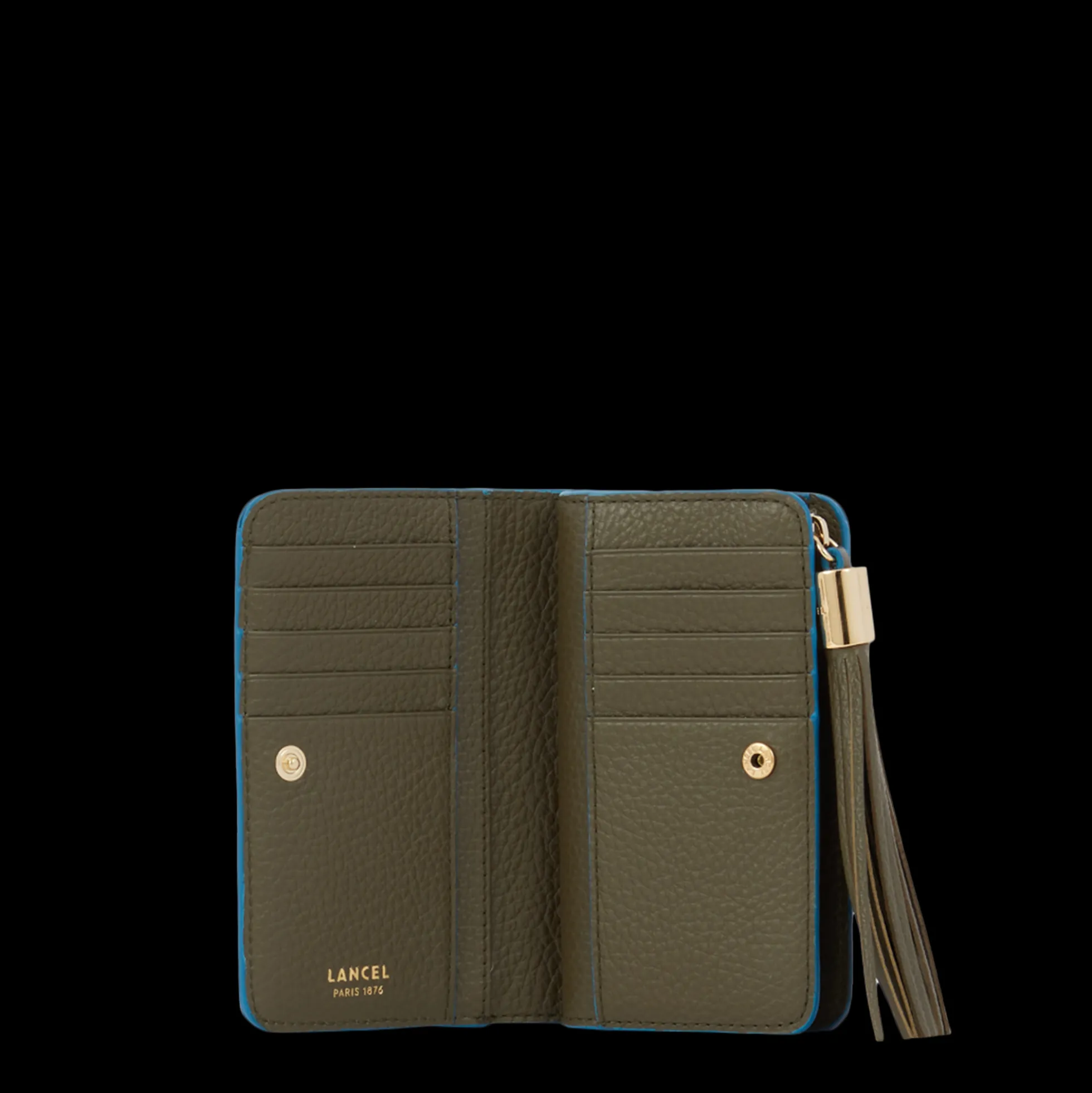 Portefeuille rectangulaire compact zippé